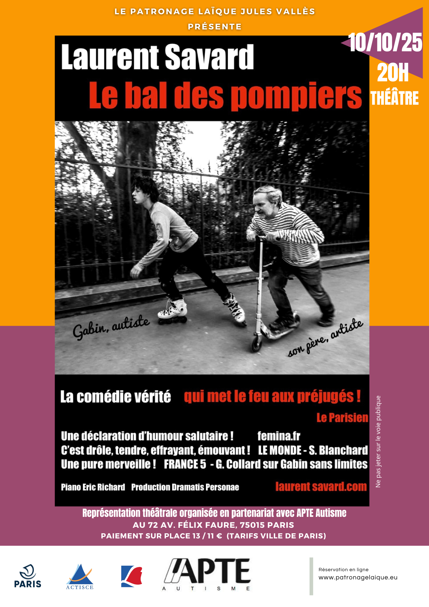 Le Bal des Pompiers – Vendredi 10 octobre 2025 à 20h